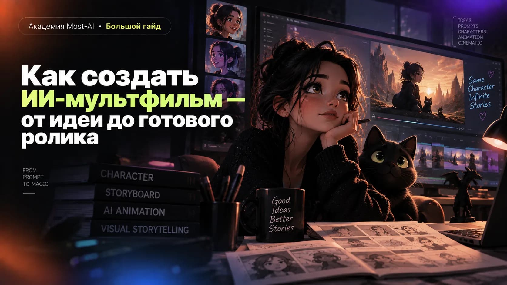 Как создать ИИ-мультфильм — от идеи до готового ролика