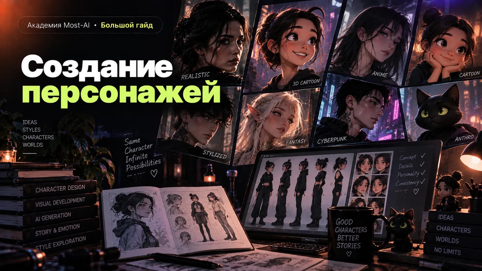 Создание персонажей — стили