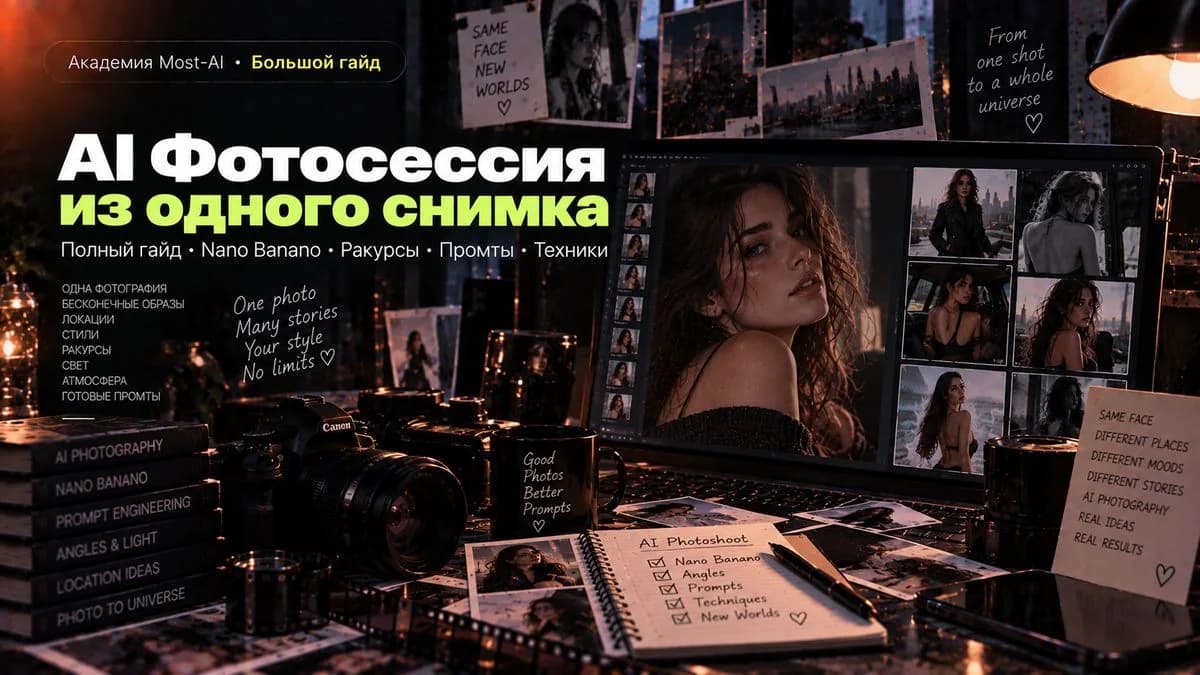 AI Фотосет — серия кадров из одной фотографии