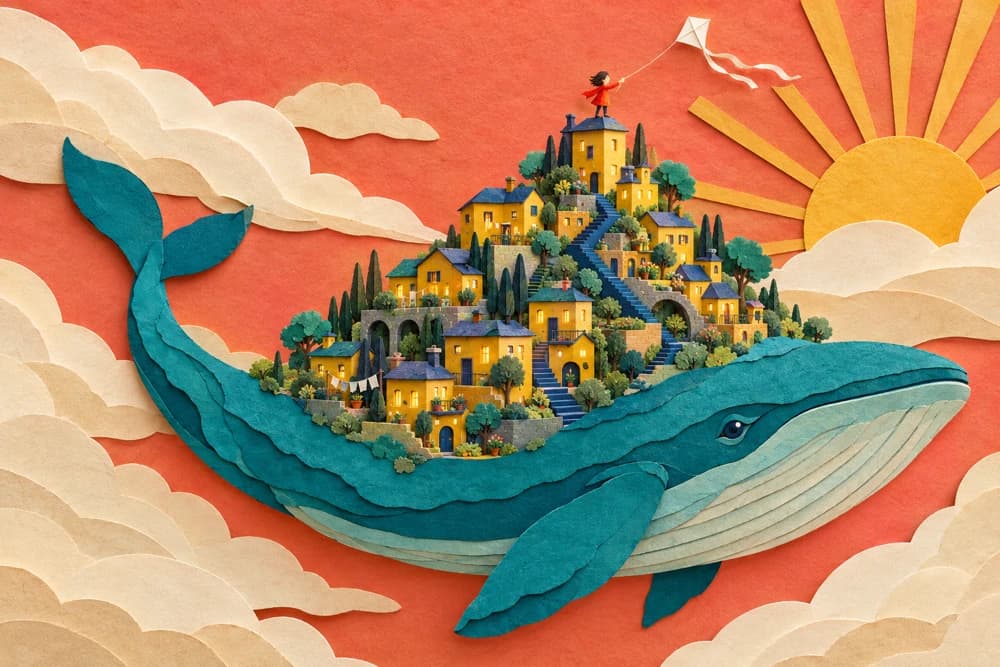 A city on a whale