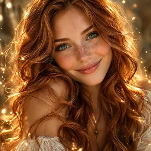 A portrait in golden light