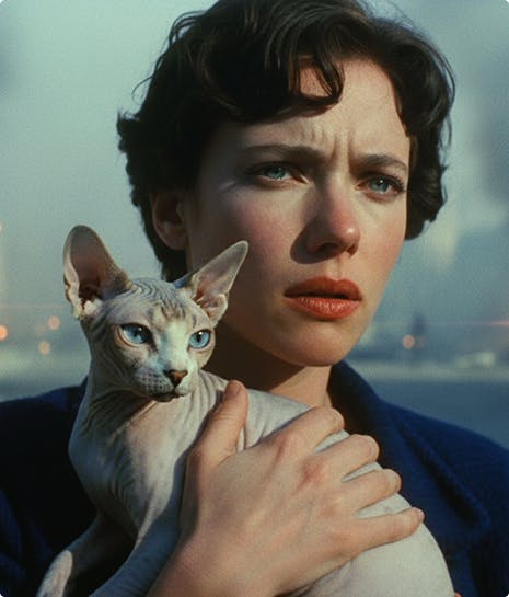 Вертолёт над поездом в снегопад — Nano Banana